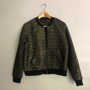 Bomber Jacket Gold Shimmer